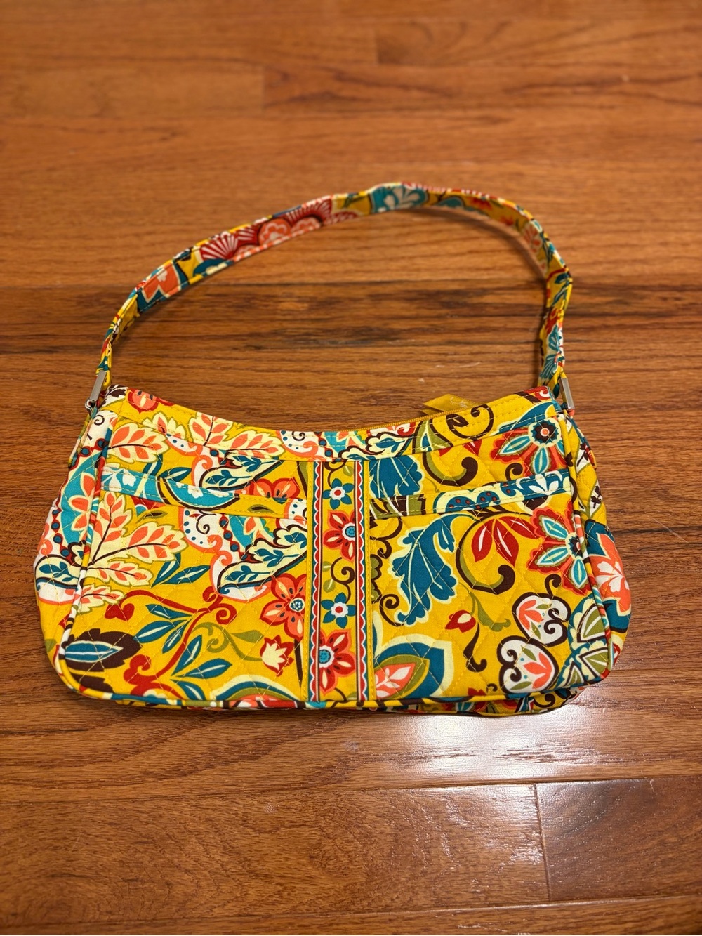 Vera Bradley | Yellow “Provencal” Floral Quilted Shoulder Purse